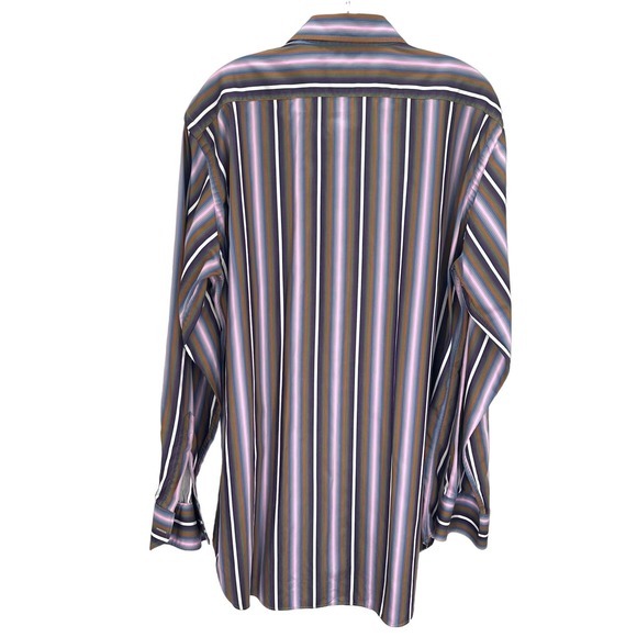 Etro stripes button front men’s shirt - Picture 4 of 8